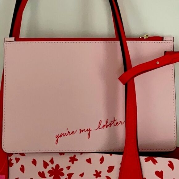 KATE SPADE NWT LOVE SHACK SMALL REVERSIBLE TOTE BAG WITH DETACHABLE WRISTLET - Picture 11 of 13
